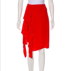 3.1 Philip Lim Ruffle Silk Skirt